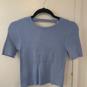 NWT Zara Open Back knitted crop top
